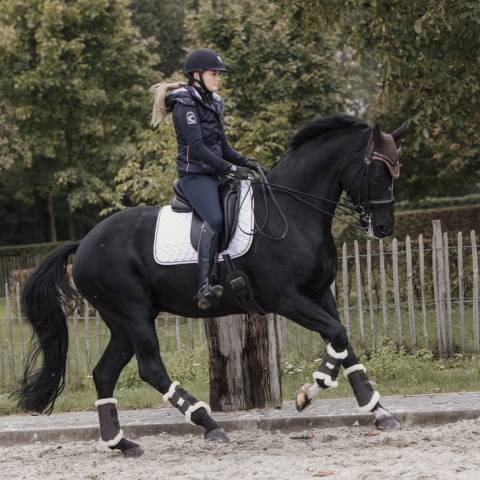 Guêtres de dressage Turnout Boots Air - Kentucky - Cuir nubuck artificiel