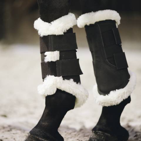 Guêtres de dressage Turnout Boots Air - Kentucky - Cuir nubuck artificiel