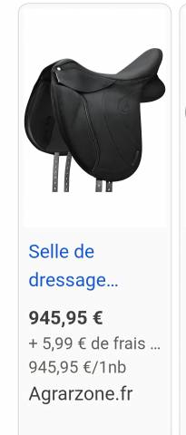 Selle de dressage winteclite d'luxe