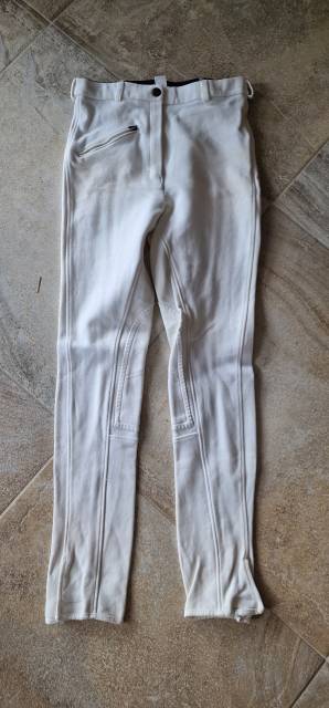 Pantalon d'équitation blanc de concours