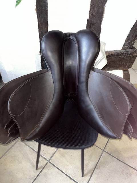 Selle Eric Thomas Fitter Mixte marron 17,5