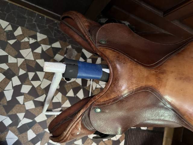 Selle Forestier 17,5 cuir marron