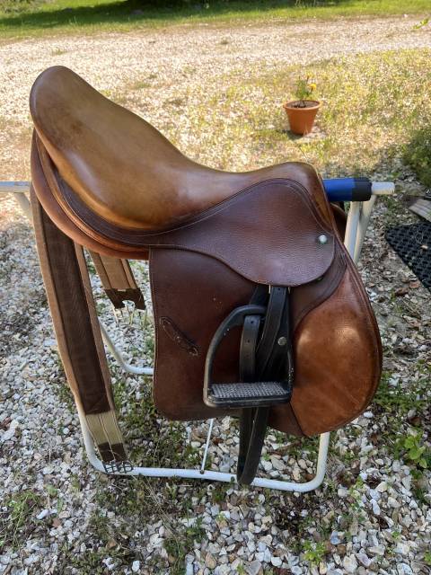 Selle Forestier 17,5 cuir marron