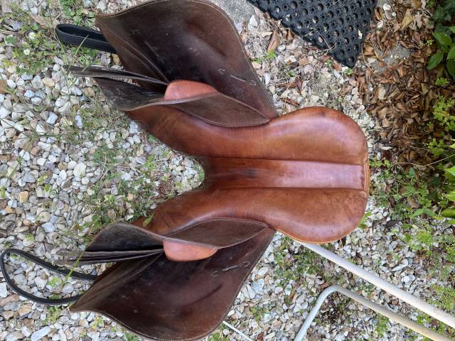 Selle Forestier 17,5 cuir marron