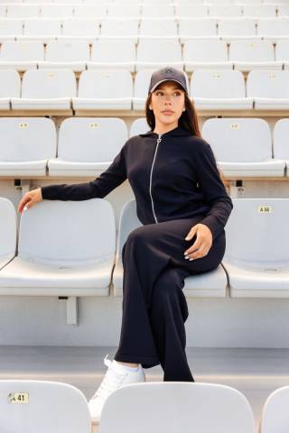 Sweat zippé maille Amélie - Harcour - Coupe droite