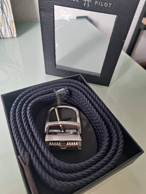 Ceinture Horse Pilot bleu marine 