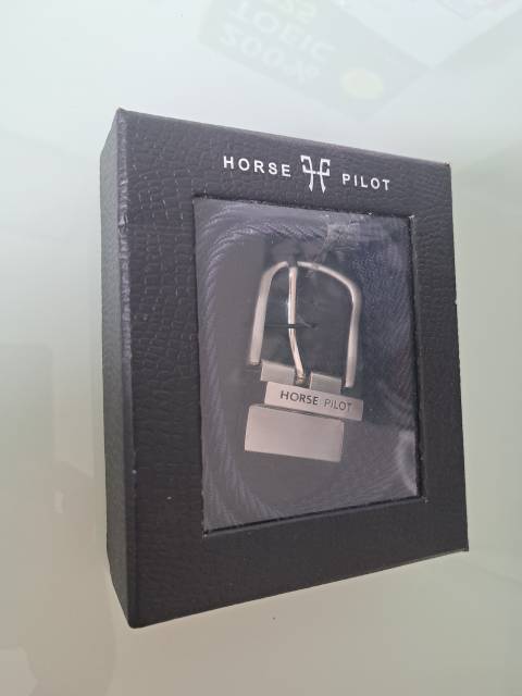 Ceinture Horse Pilot bleu marine 