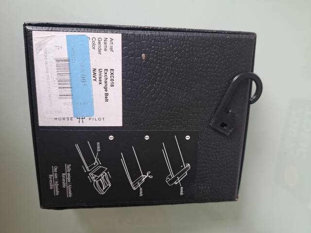 Ceinture Horse Pilot bleu marine 