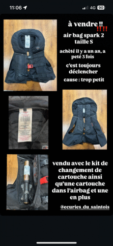 Gilet air bag spark taille S 