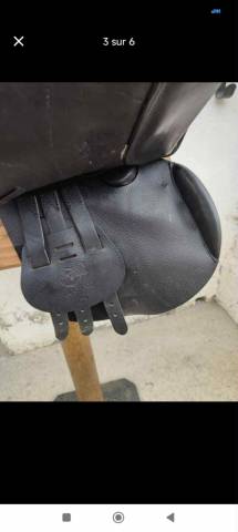 Selle mixte Éric Thomas Lugano cuir 17’5