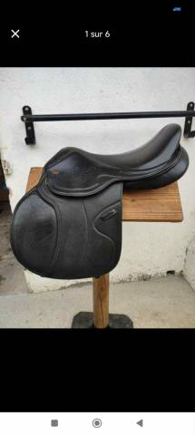 Selle mixte Éric Thomas Lugano cuir 17’5