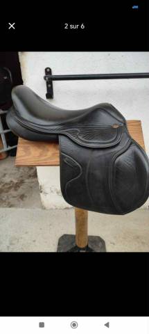 Selle mixte Éric Thomas Lugano cuir 17’5