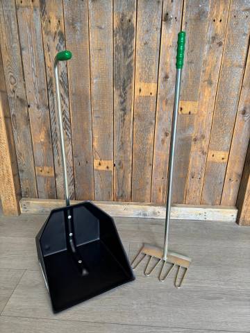 Pelle et râteau à crottins sellerie - Ultra résistant