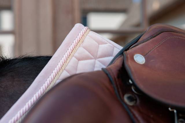 Tapis de selle Velvet Rose Clair - Kentucky - Velours élégant