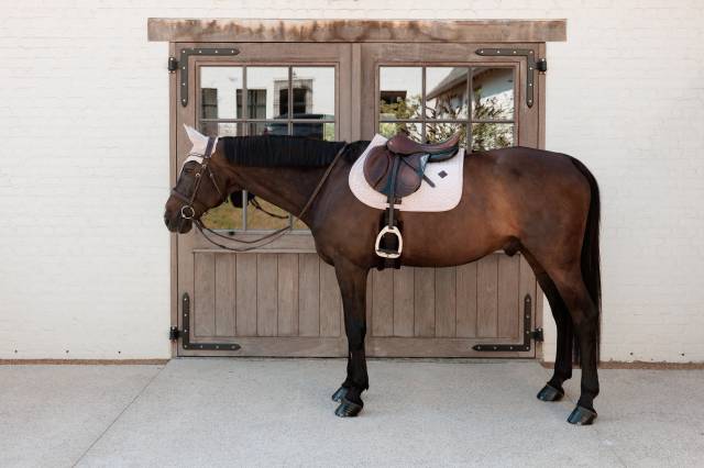 Tapis de selle Velvet Rose Clair - Kentucky - Velours élégant