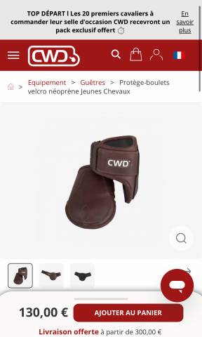 Guêtres CWD poney