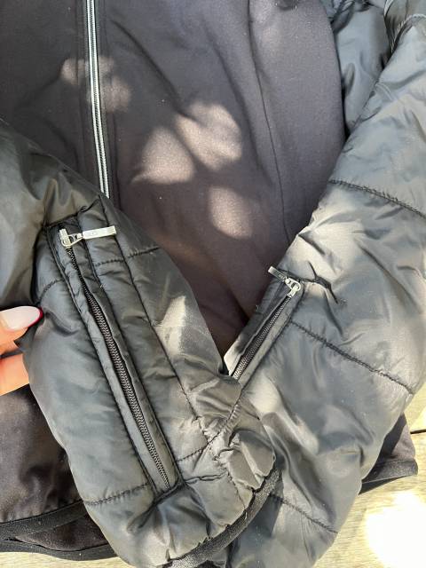 veste bi matière 