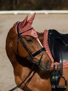 Bonnet anti-mouches Modern Coral - Equestrian Stockholm