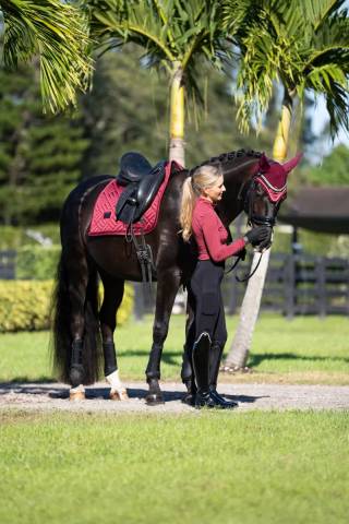 Tapis de selle Modern Bordeaux DRESSAGE - Equestrian Stockholm