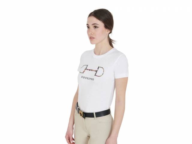 T-shirt d'équitation manches courtes Filetto - EQUESTRO - Slim fit