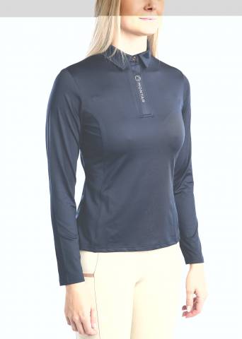 Polo manches longues Mosusan rosegold print - Montar