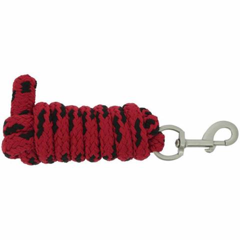 Longe Jacquard 2m Rouge - Equithème - Confort et résistance