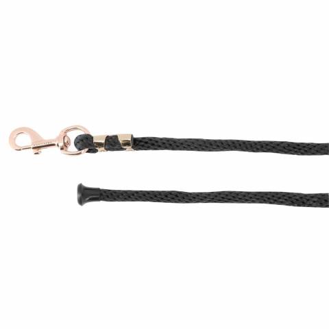 Longe d'attache EQUITHÈME - Polypropylène - métal Or rose