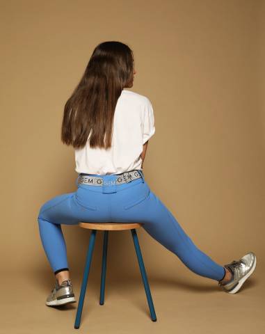 Pantalon taille haute Max Bleu - GEM - Confort et maintien