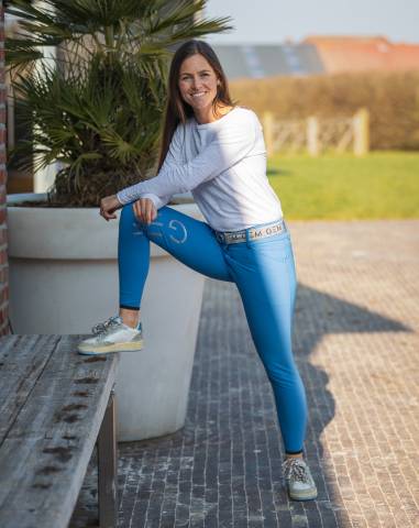 Pantalon taille haute Max Bleu - GEM - Confort et maintien