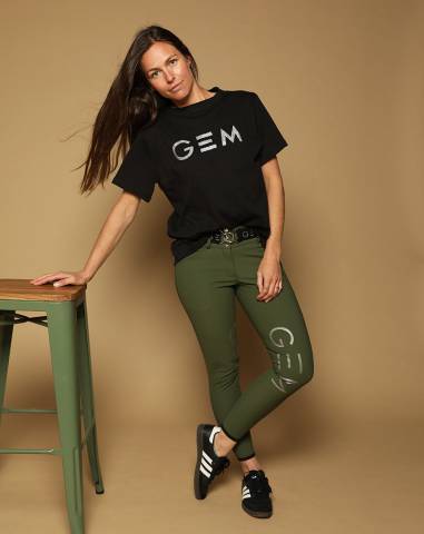 Pantalon taille haute Max Kaki - GEM - Grips intérieurs