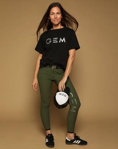 Pantalon taille haute Max Kaki - GEM - Grips intérieurs