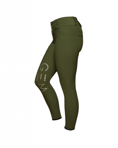 Pantalon taille haute Max Kaki - GEM - Grips intérieurs
