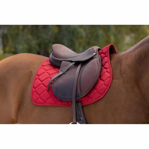 Tapis de selle Rouge Rope - Riding World - Respirant et &eacute;l&eacute;gant