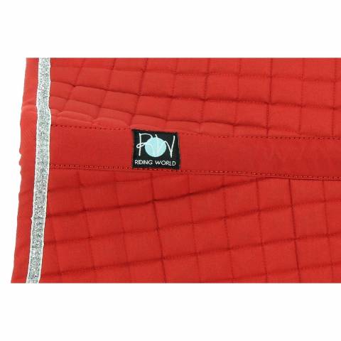 Tapis de selle Riding World Rouge - Girly - Confort et élégance