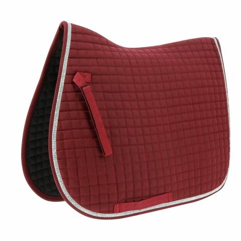 Tapis de selle Riding World – Girly Bordeaux