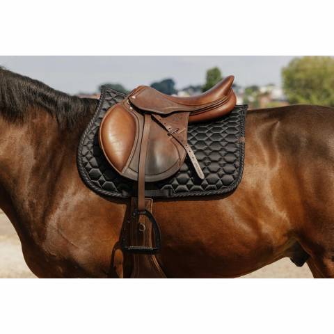 Tapis de selle Equith&egrave;me Pretty - Equith&egrave;me - Satin&eacute; Noir