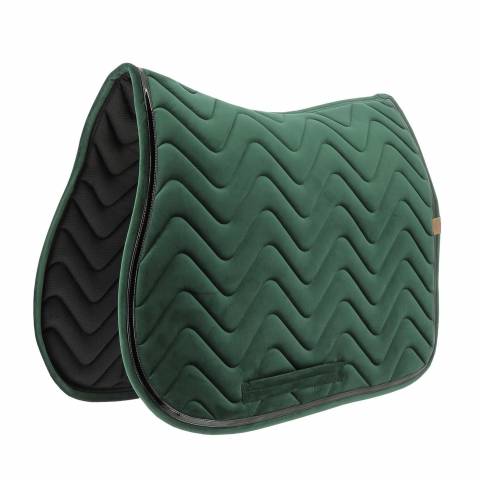 Tapis de selle Glossy Vert - Equithème - Velours chic et technique