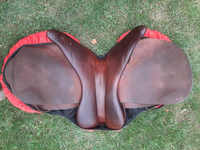 Selle mixte Horze 100% cuir véritable + accessoires com