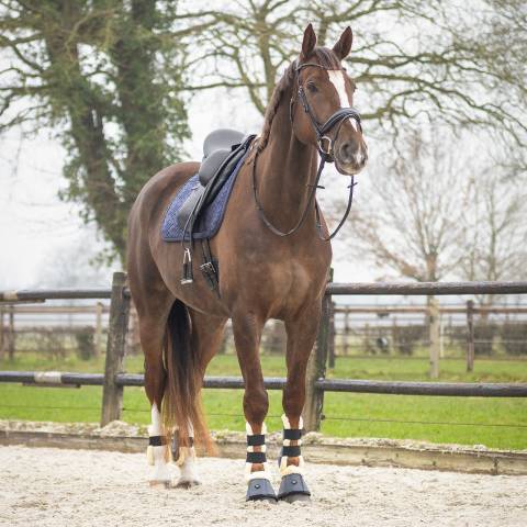 Tapis de selle Sensisoft - QHP - Doublure en fausse fourrure