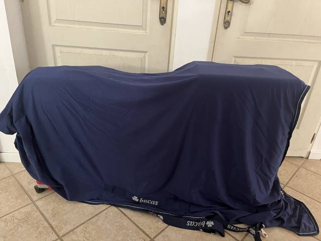 Couverture Bucas power cooler 155 cm bleu