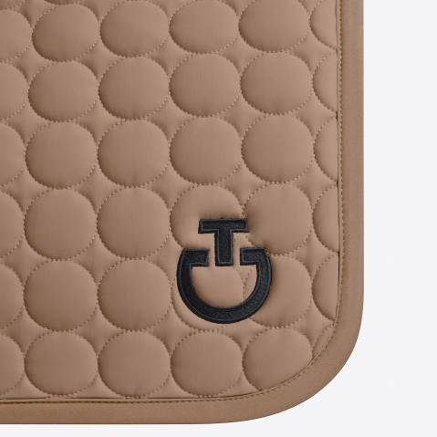 Tapis de selle Circle Quilted Beige - Cavalleria Toscana - Jersey respirant
