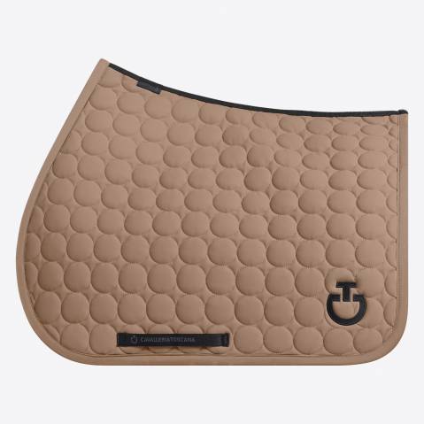 Tapis de selle Circle Quilted Beige - Cavalleria Toscana - Jersey respirant