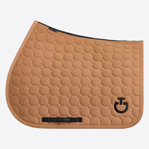 Tapis de selle Circle Quilted Camel - Cavalleria Toscana - Jersey respirant