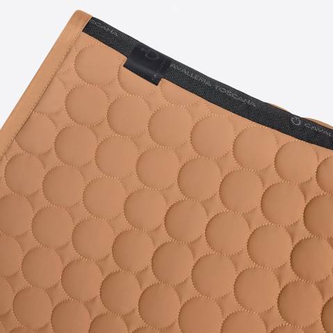 Tapis de selle Circle Quilted Camel - Cavalleria Toscana - Jersey respirant