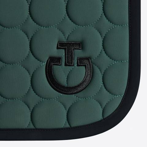 Tapis de selle Circle Quilted Kaki - Cavalleria Toscana - Jersey technique respi