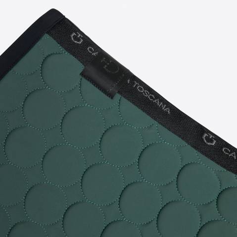 Tapis de selle Circle Quilted Kaki - Cavalleria Toscana - Jersey technique respi