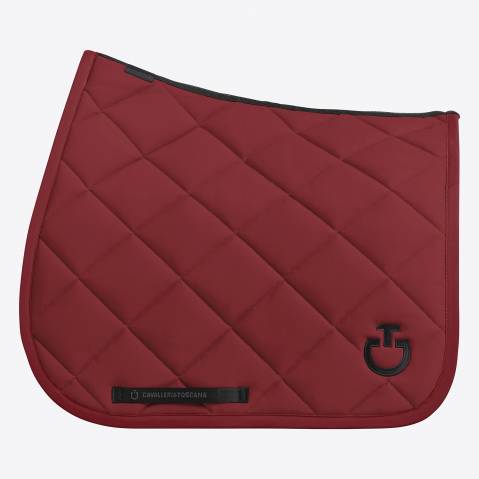 Tapis de selle Diamond DRESSAGE Bordeaux - Cavalleria Toscana - Jersey technique
