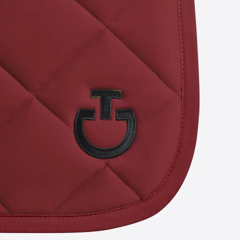 Tapis de selle Diamond DRESSAGE Bordeaux - Cavalleria Toscana - Jersey technique