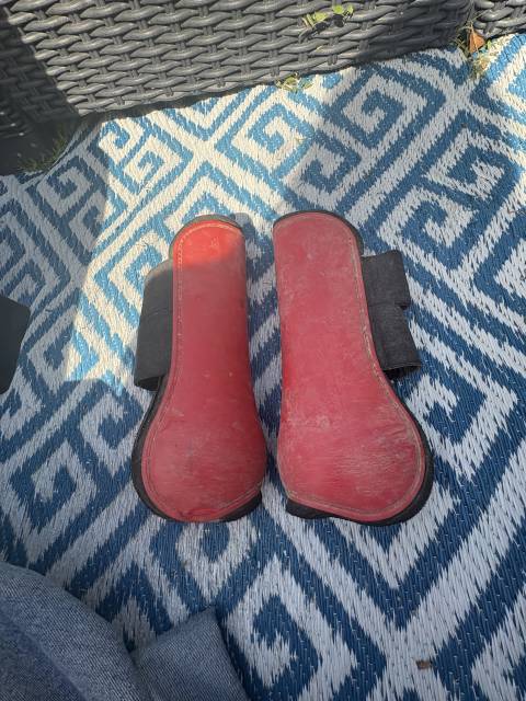 Guêtres NORTON - Couleur : rouge, néoprène noir, Taille