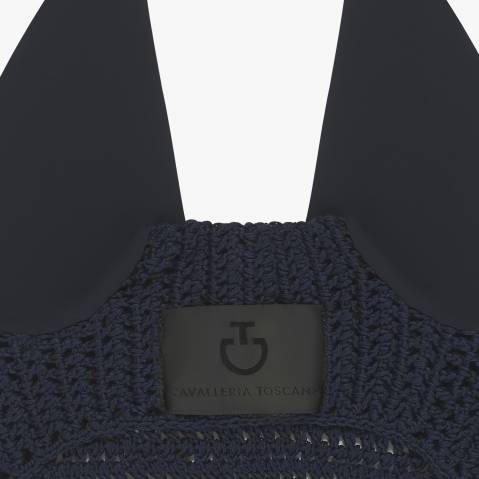 Bonnet anti-mouches crochet bleu marine - Cavalleria Toscana